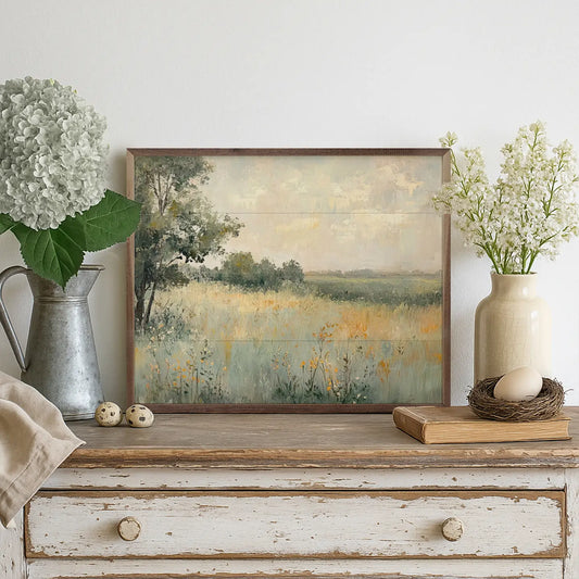 COUNTRY WILDFLOWER LANDSCAPE PICTURE