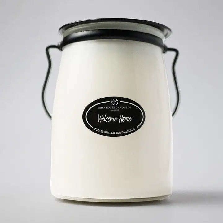 MILKHOUSE 22OZ. BUTTER JAR CANDLE - Welcome Home