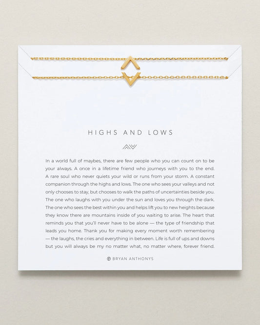BRYAN ANTHONYS HIGHS & LOWS NECKLACES- 2 finishes