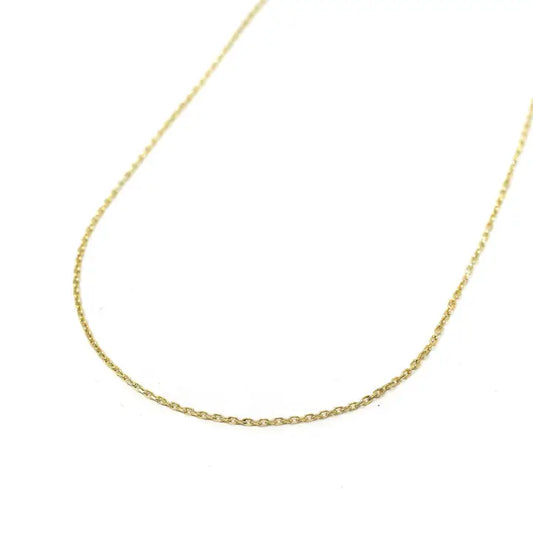 THE SKINNY CABLE THREADER CHAIN NECKLACE - gold