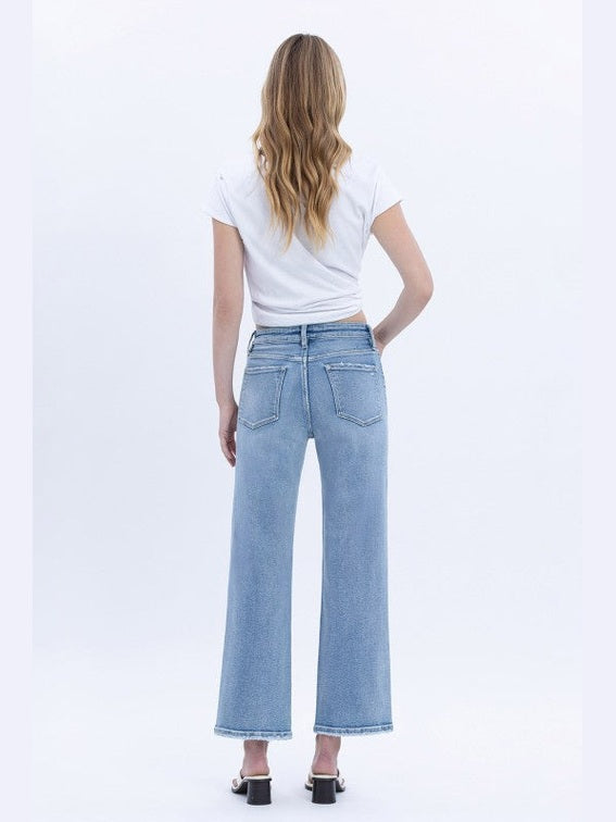 THE MILEY HI RISE SLIM WIDE LEG DENIM REG & PLUS