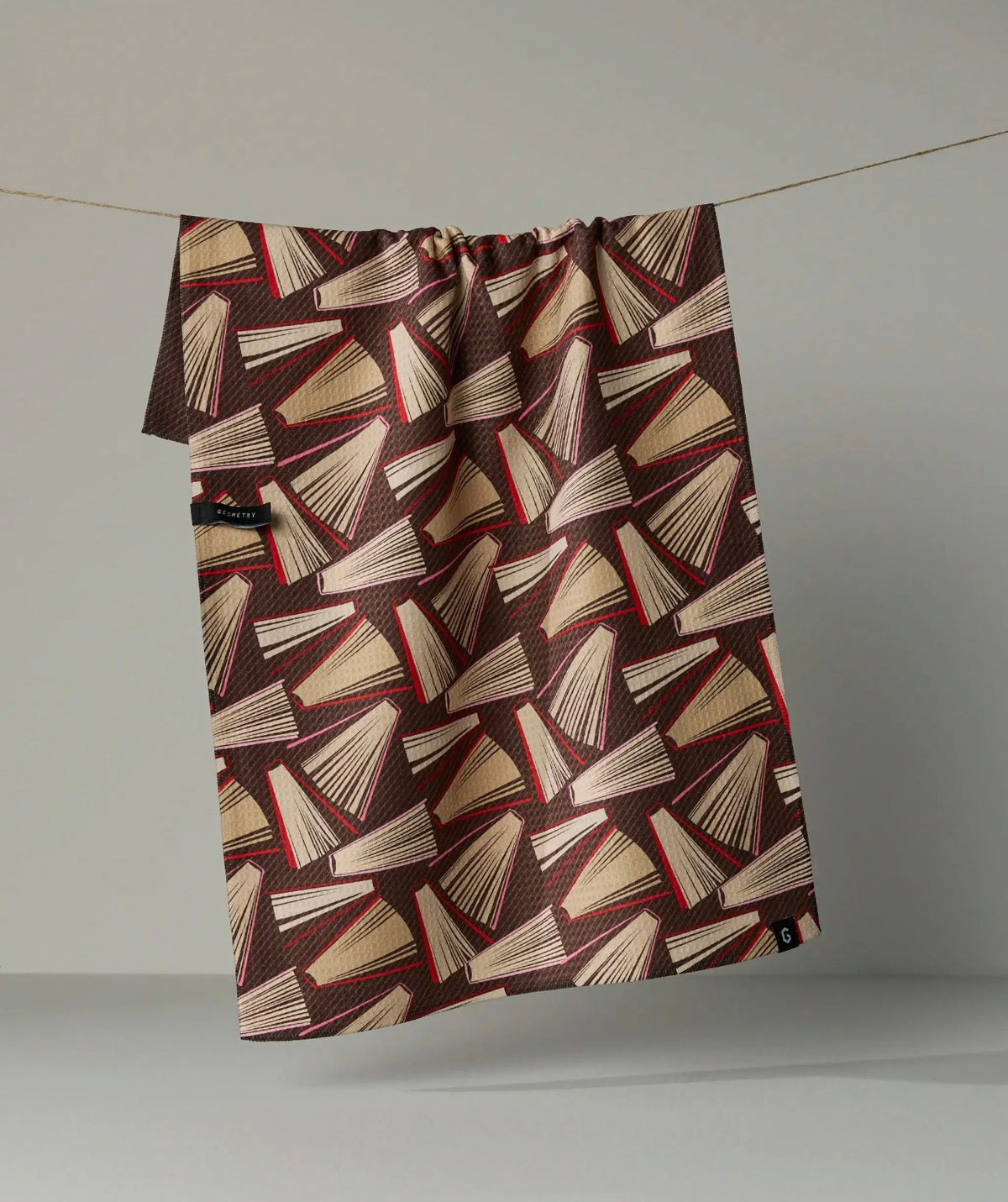 BOOKMAS GEOMETRY TEA TOWELS - double sided