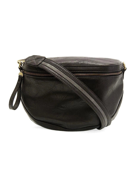 THE LAURA CONTRAST BELT BAG/SLING - black