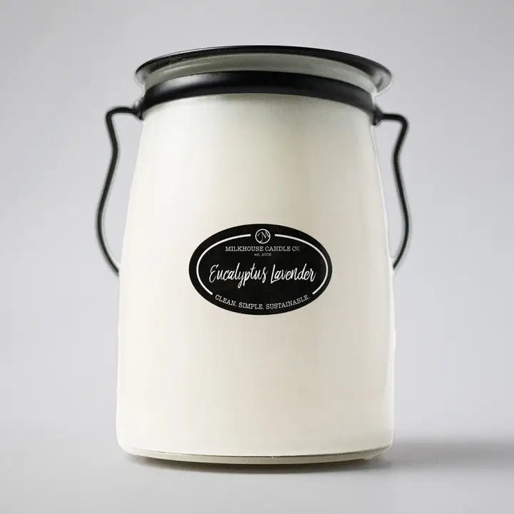 MILKHOUSE 22OZ. BUTTER JAR CANDLE - Eucalyptus Lavender