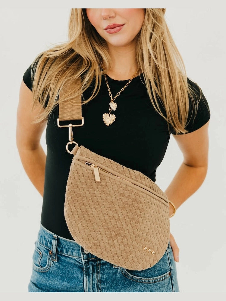 THE WESTLYN SUEDE BUM BAG - taupe