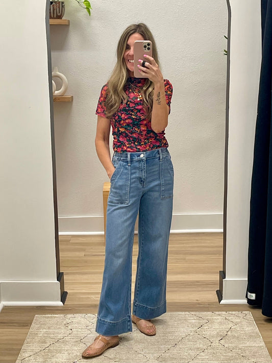 THE BLAKELY TENCEL WIDE LEG PANT
