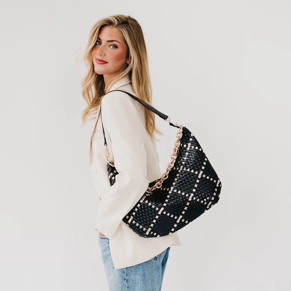 SIENNA SLOUCHY WOVEN SHOULDER BAGS - various