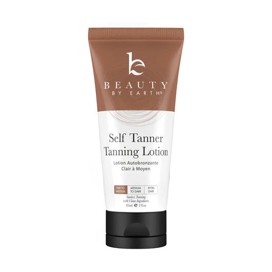 BEAUTY BY EARTH TANNING LOTION- 3 oz med to dark