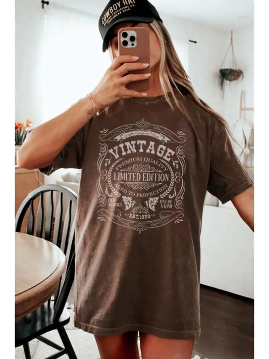 THE VINTAGE AGED TO PERFECTION GRAPHIC TEES - 3 colors