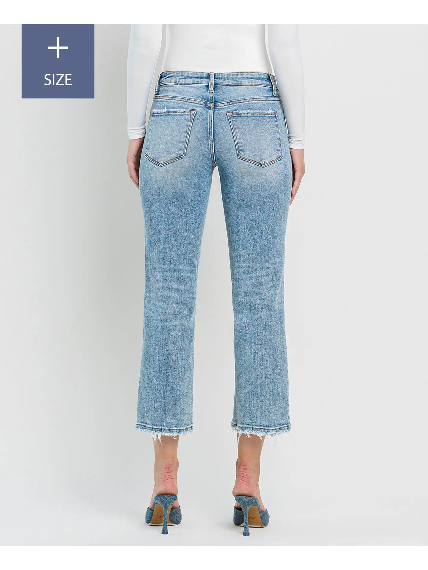THE VICKI HI RISE STRAIGHT LEG DENIM - plus