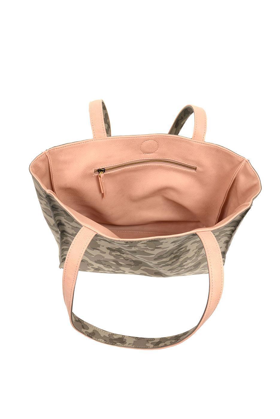 THE CAMO/PINK REVERSIBLE TOTE BAG