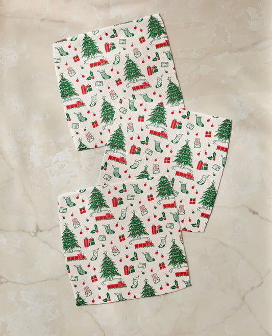 HOLIDAY JUBILEE GEOMETRY DISHCLOTH SETS