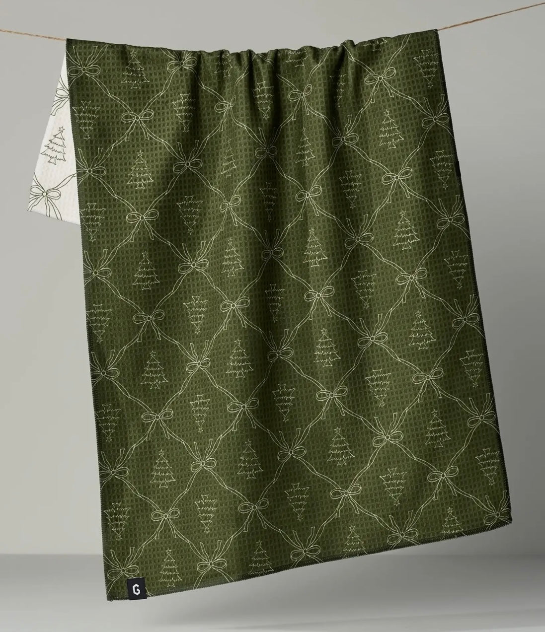 CEDAR BOWS GEOMETRY TEA TOWELS - double sided