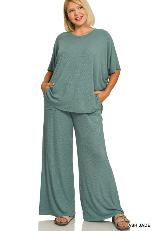 THE LORA PERFECT RIBBED TRAVEL SET - various colors