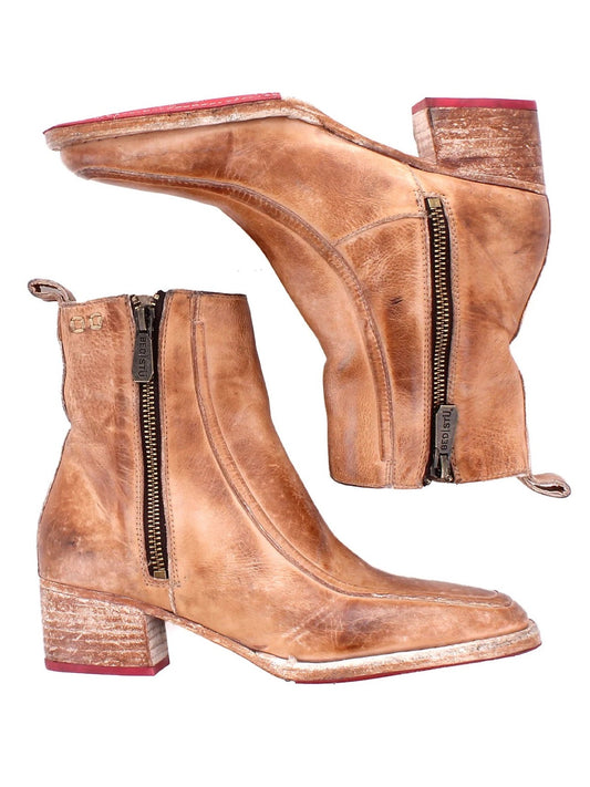 THE BEDSTU BITSY LEATHER BOOTIE - tan
