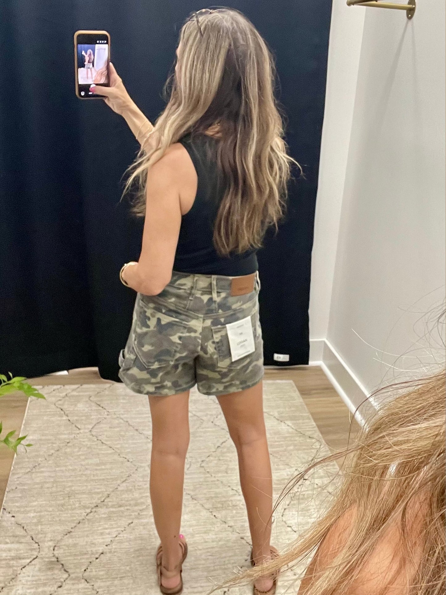 THE LOGAN CAMO DENIM SHORTS
