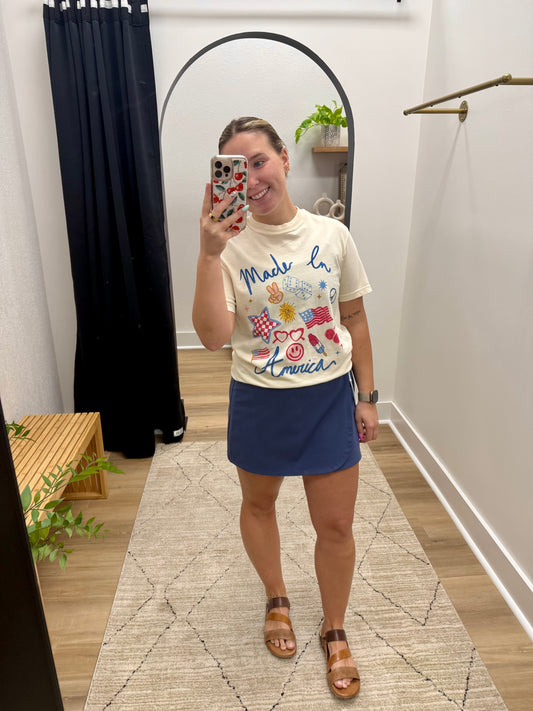 THE VALLEY LUX SKORT - navy