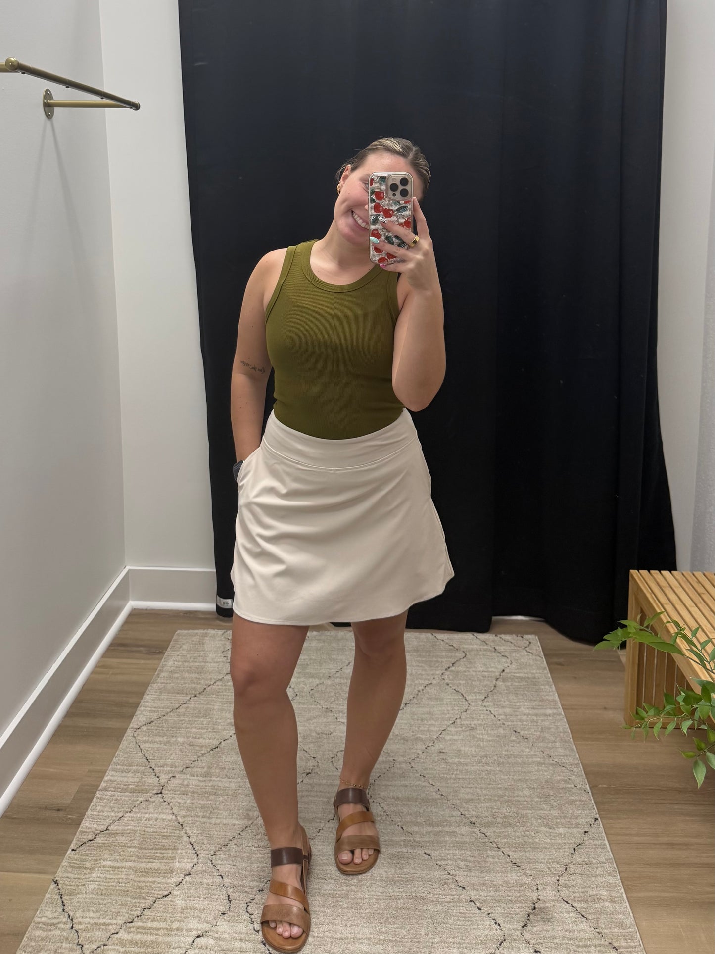 THE CONNIE SKORT - French oak