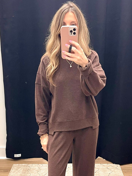 THE JASSE CASUAL TOP - coffee beans