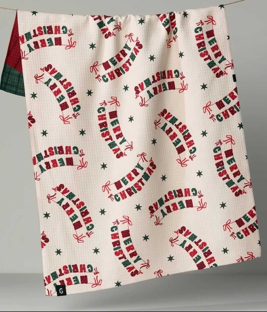 CHRISTMAS CRAFTS GEOMETRY TEA TOWELS - double sided