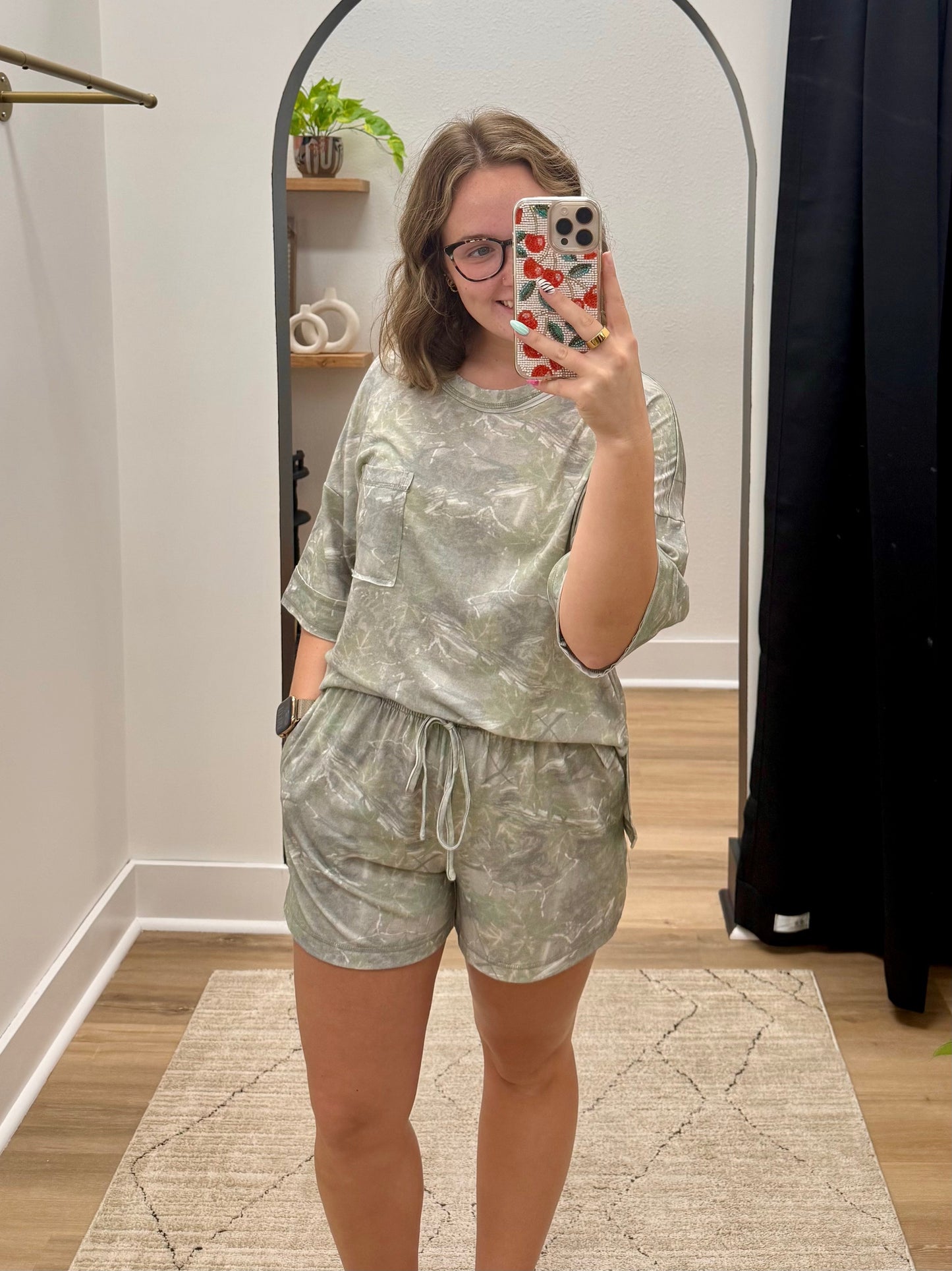 THE PAIGE CAMO SHORT SET