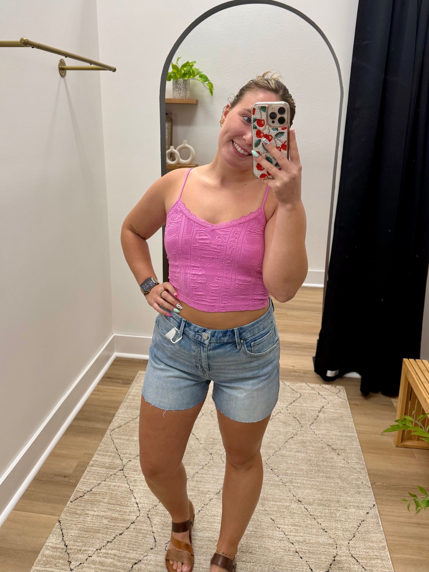 THE TRISTA DOUBLE LACE CAMI TANKS - various colors