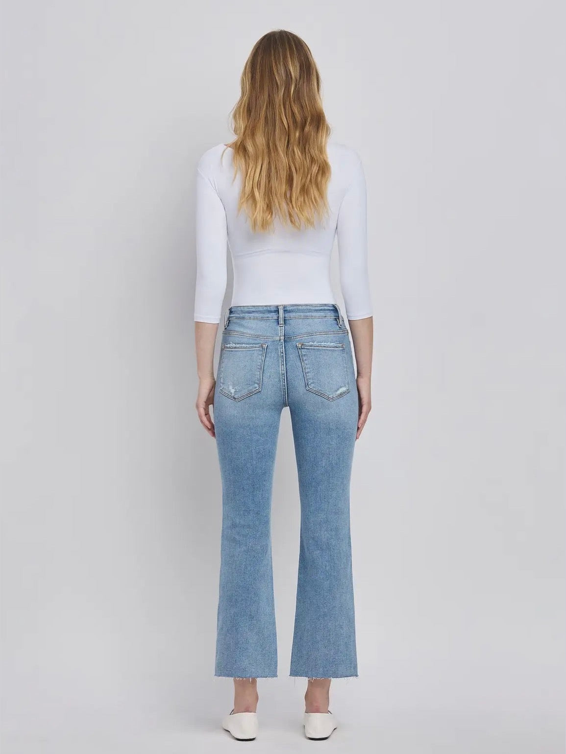 THE ALEXIS HI RISE KICK FLARE DENIM