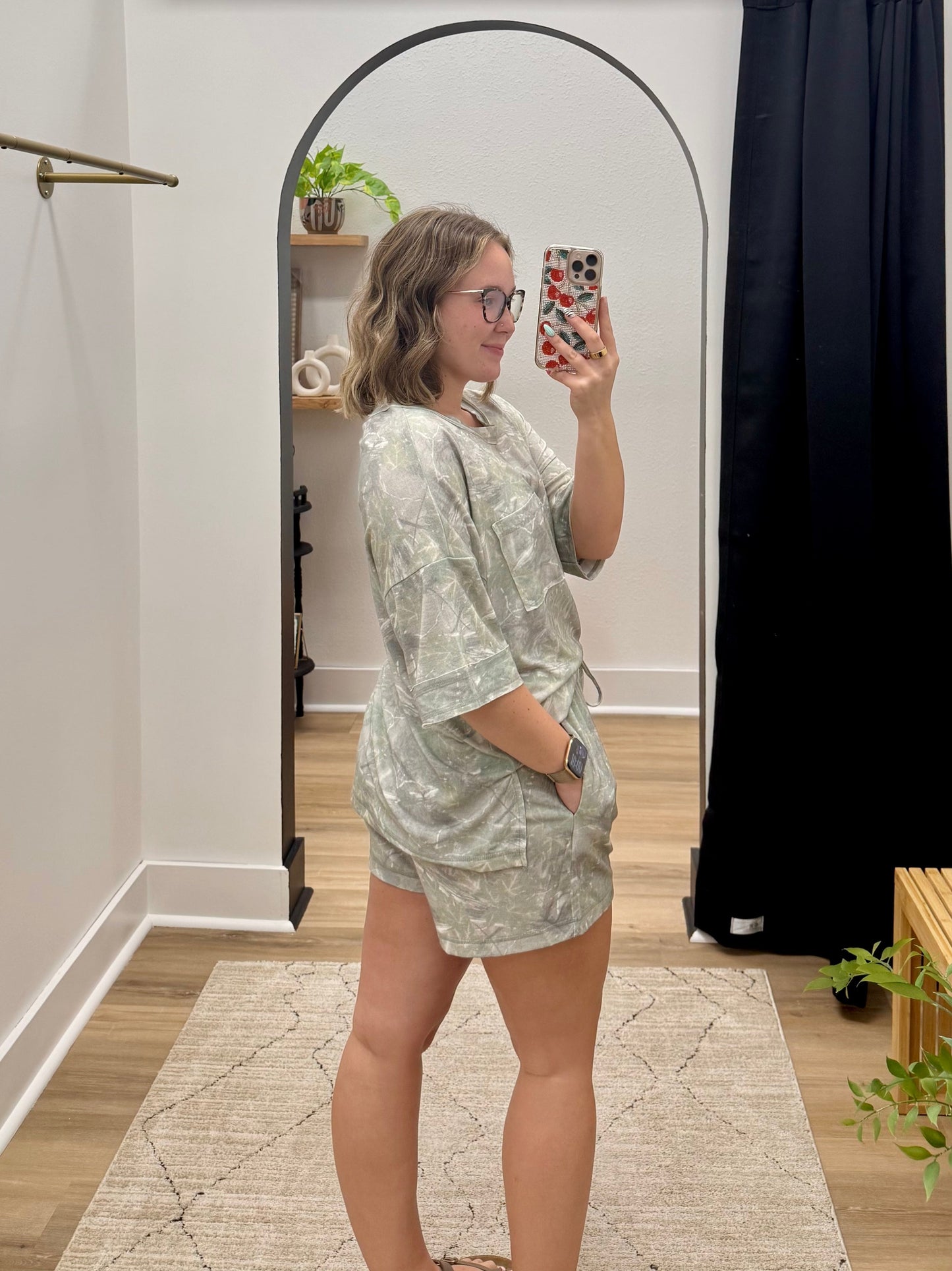THE PAIGE CAMO SHORT SET