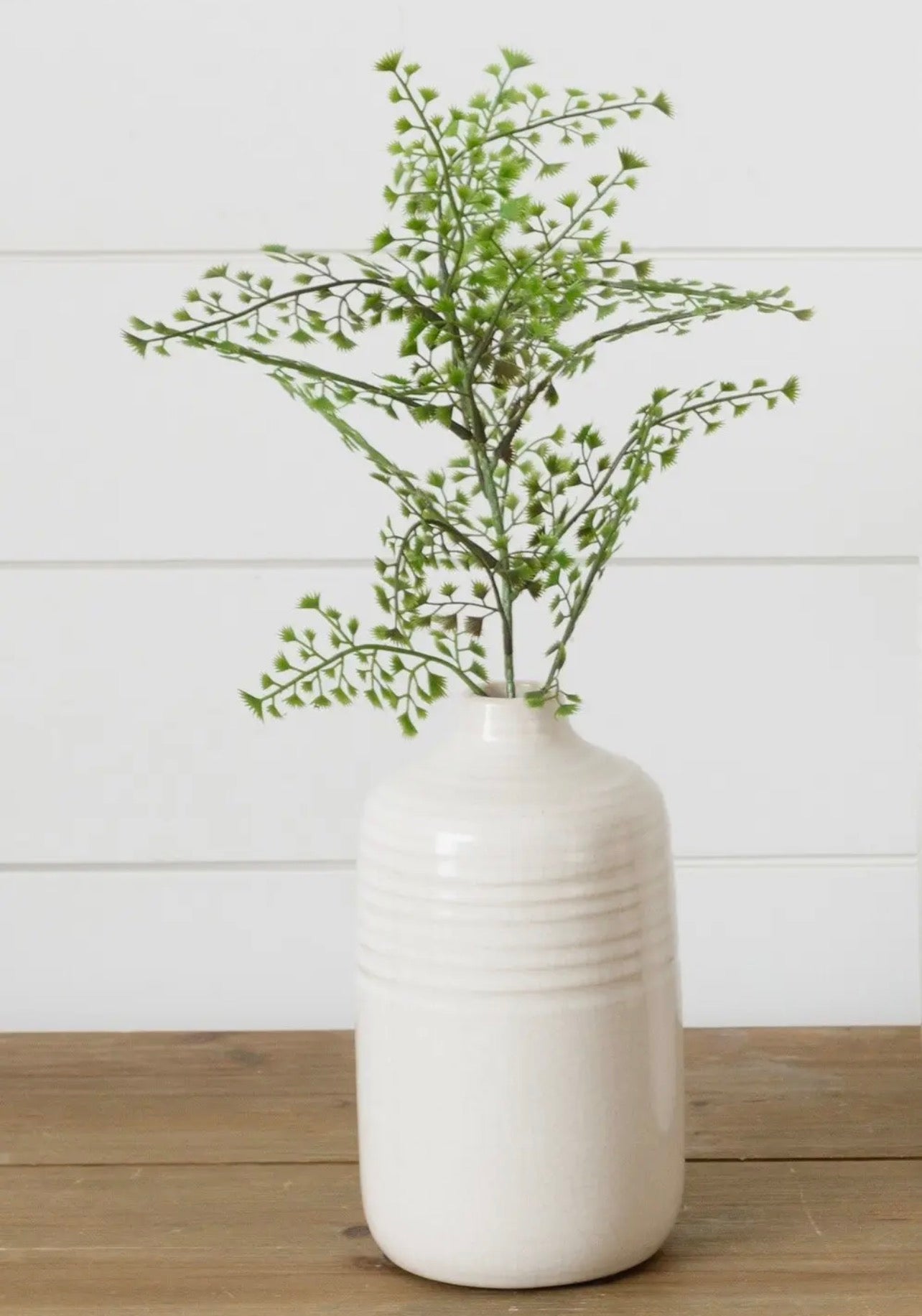 CREAM CRACKLED VASE