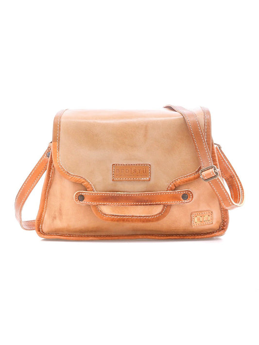 BEDSTU CERMONIOUS FLAP CLOSE CROSSBODY BAG - oats tan rustic