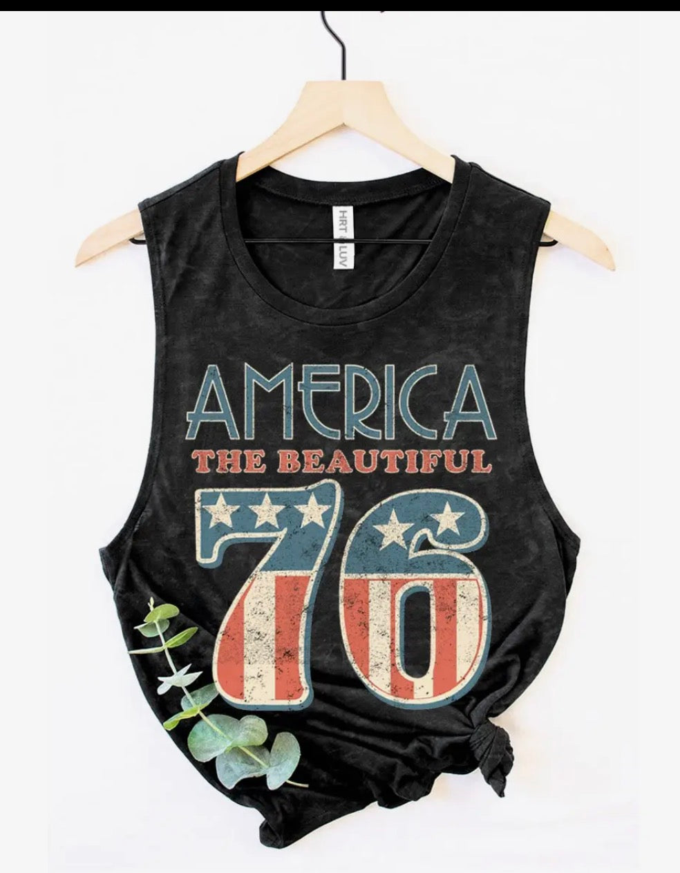 THE AMERICA 1776 TANK - vintage black