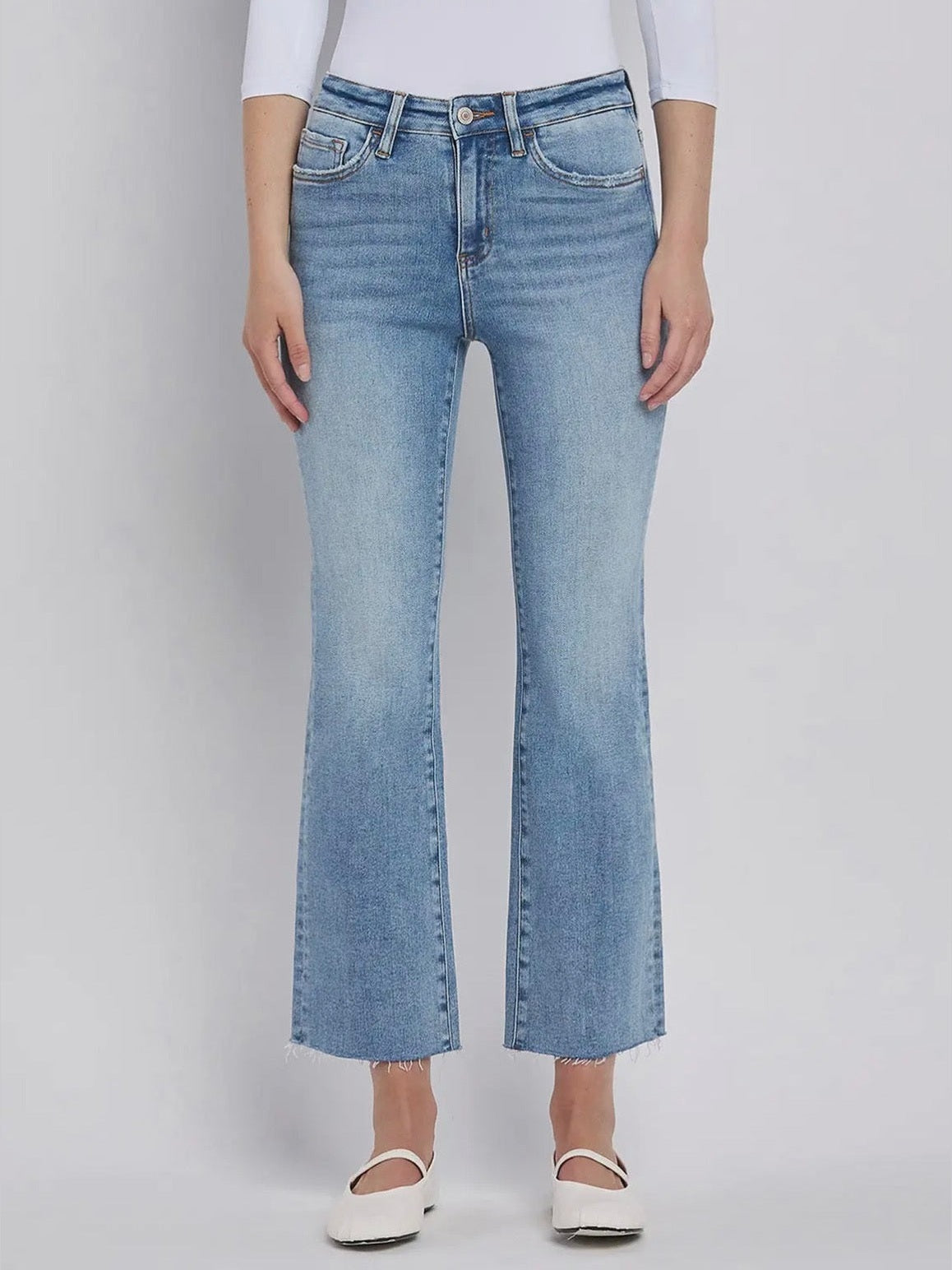 THE ALEXIS HI RISE KICK FLARE DENIM
