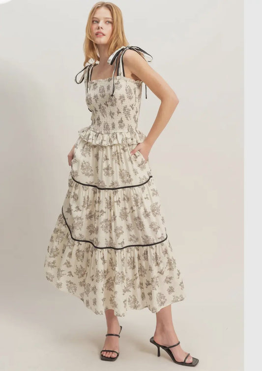 THE MANDY TIERED FLORAL SUNDRESS