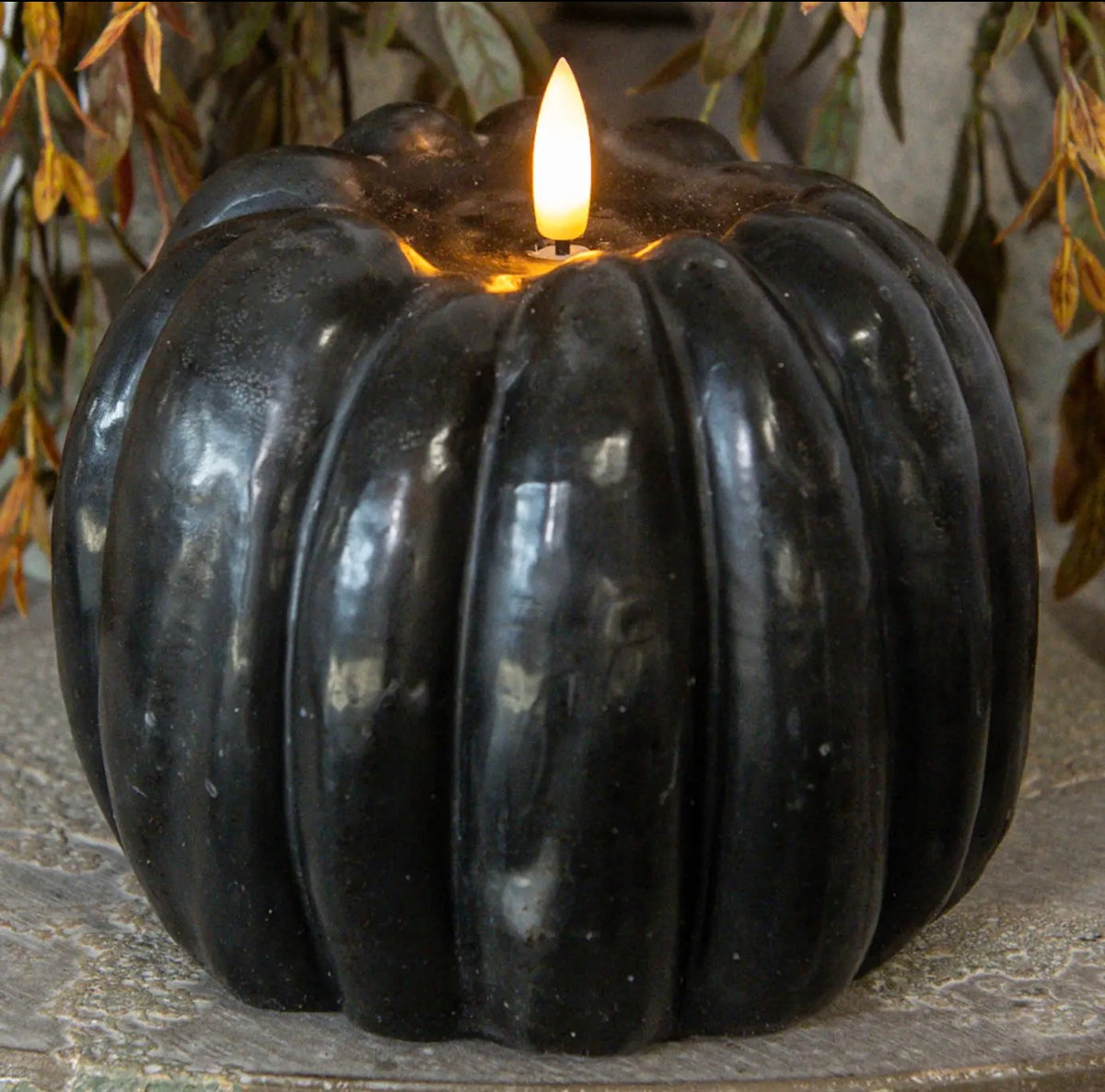 THE “ BLACK PUMPKIN 3D CANDLE