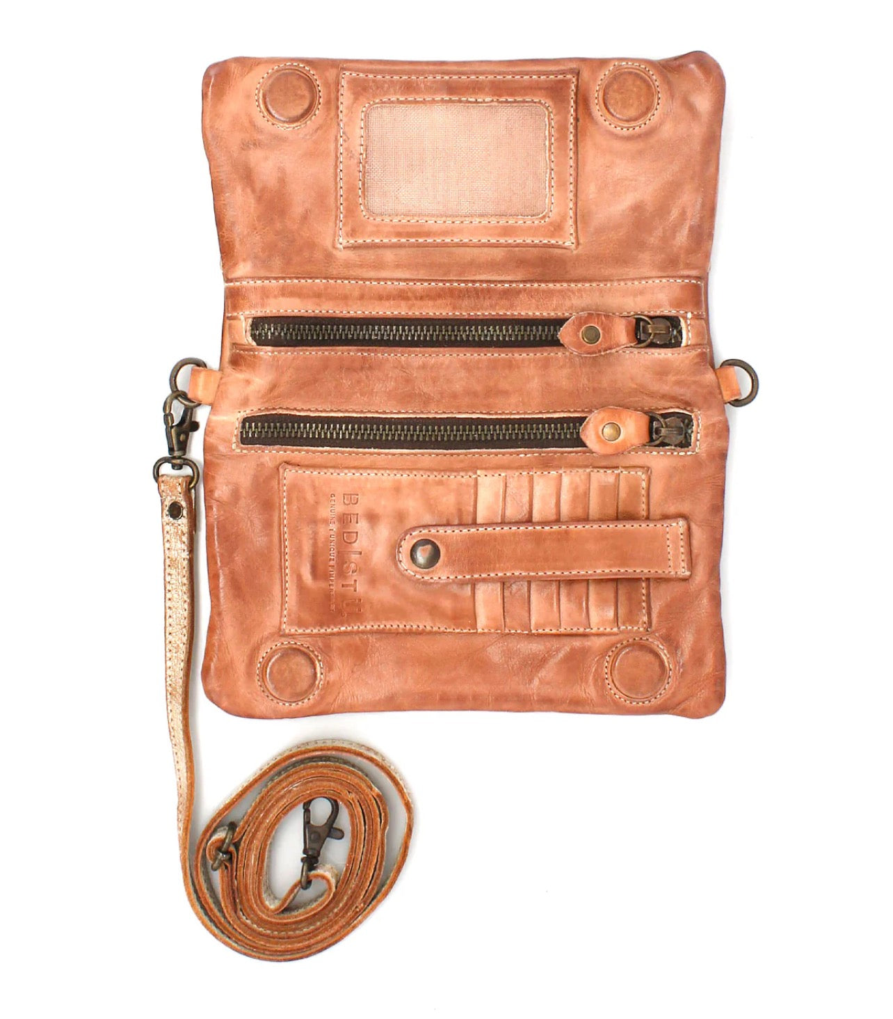 BEDSTU CADENCE WALLET PURSE - tan/nectar check