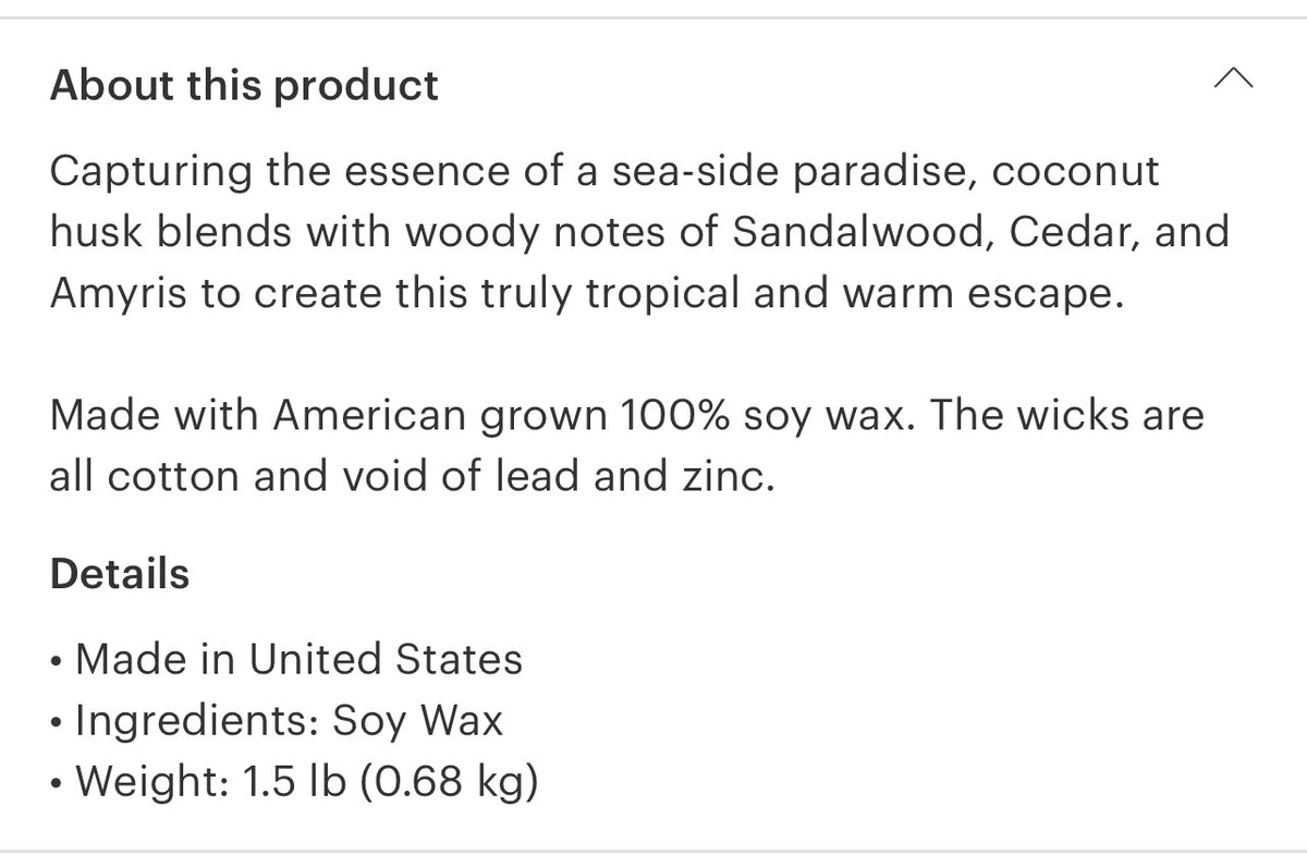 ROOTE SOY CANDLE - husk