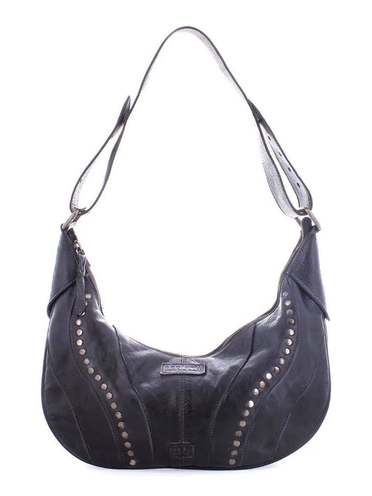 BEDSTU MEGARA SADDLE SHOULDER BAG - black