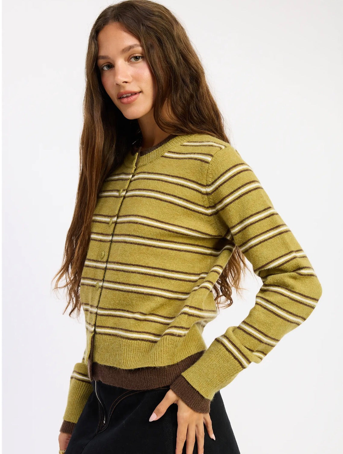 THE TERRI LAYERED ROUND NECK CARDIGAN
