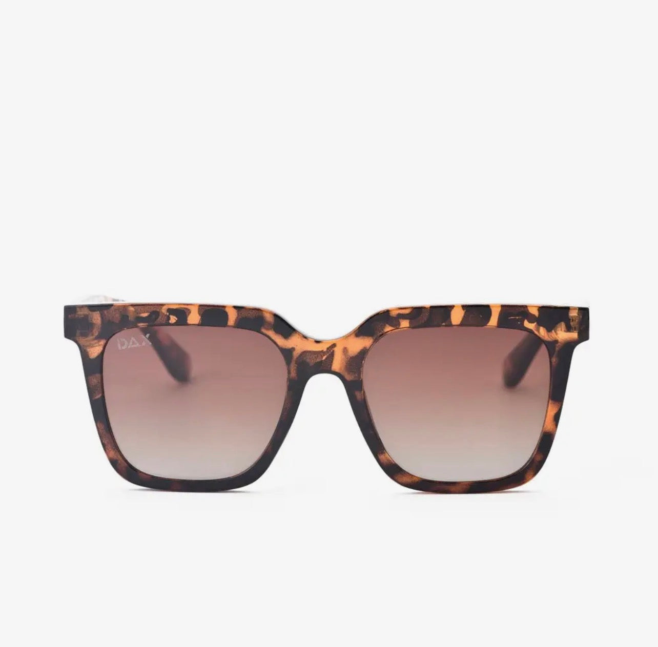 DAX DANI OVERSIZED SQUARE SUNNIES - brown cheetah