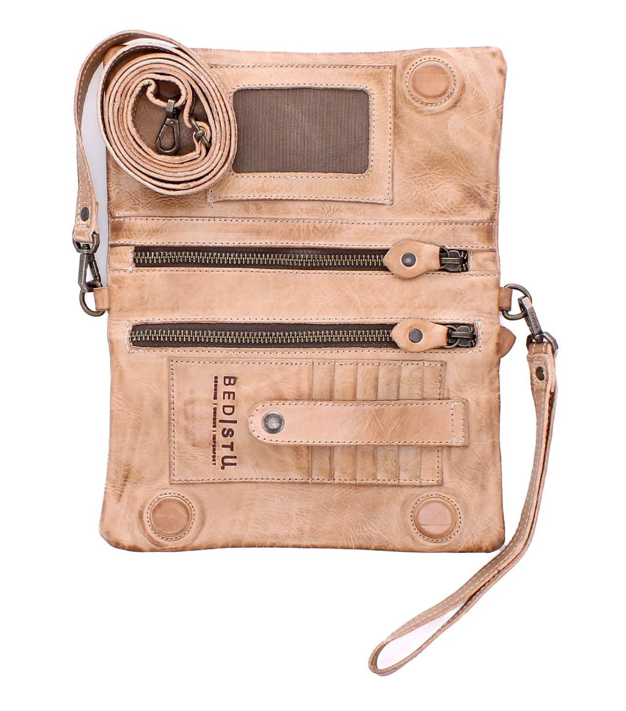 BEDSTU CADENCE WALLET PURSE - oats rustic