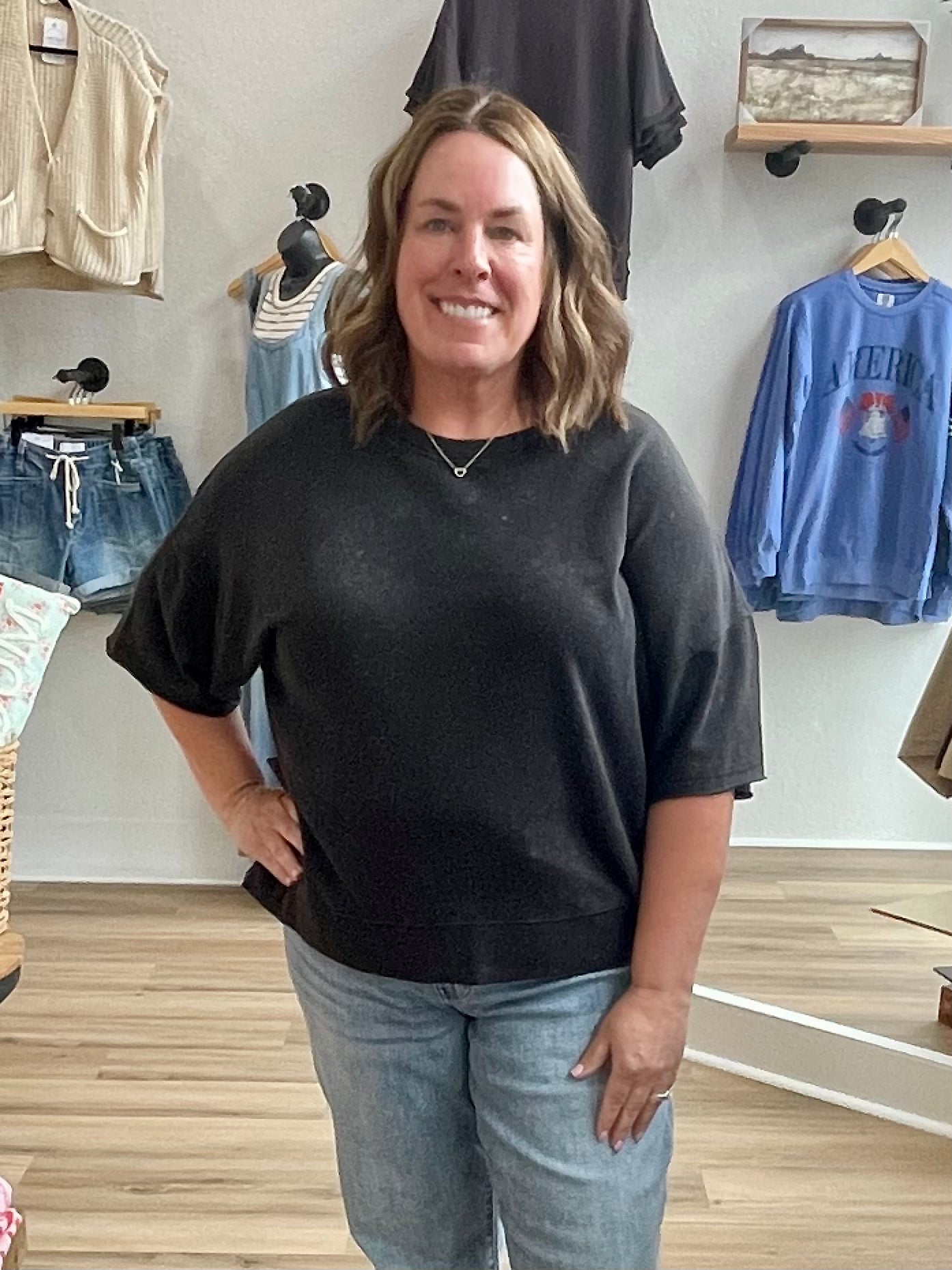 THE ASHLEY MINERAL WASH TOP - PLUS