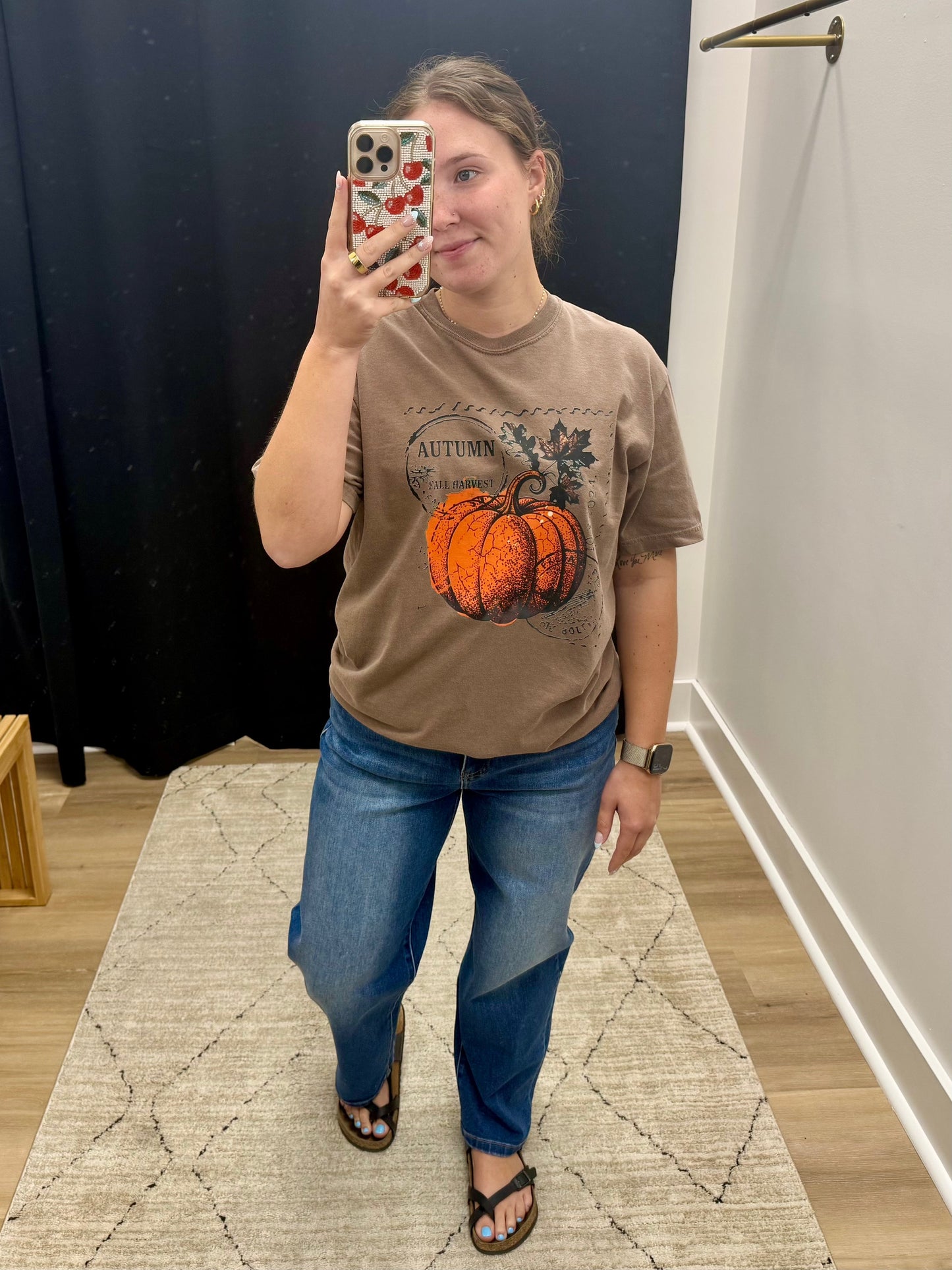 THE AUTUMN VINTAGE GRAPHIC TEE - expresso