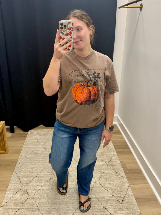 THE AUTUMN VINTAGE GRAPHIC TEE - expresso