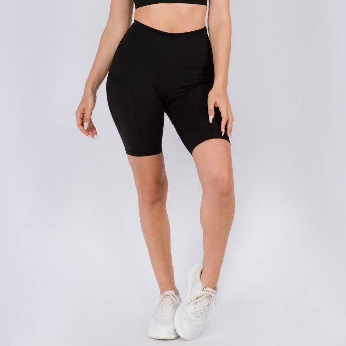 THE LAKELY ACTIVE BIKER SHORTS - black