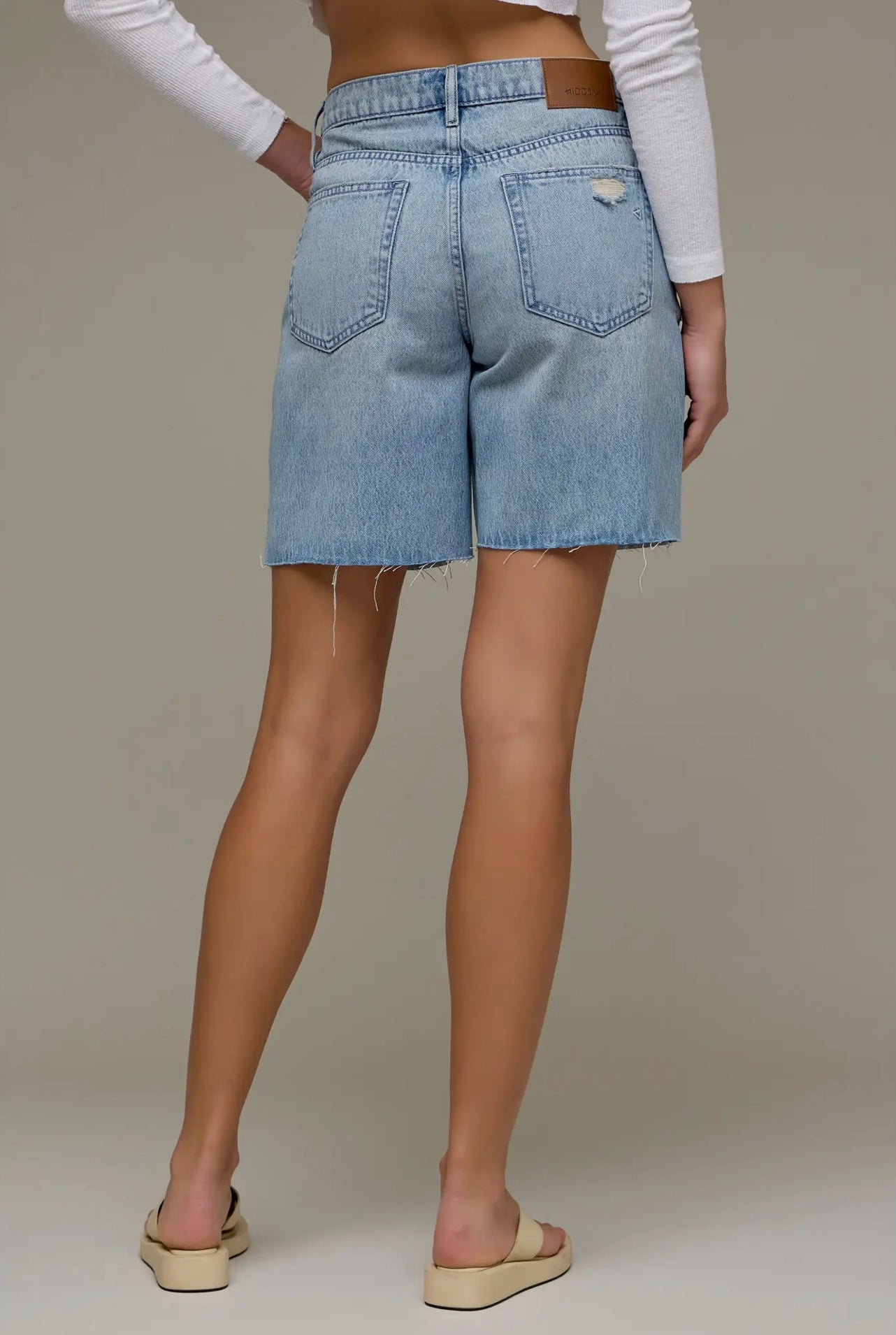 THE BAYLEN BAGGY DAD DENIM SHORTS