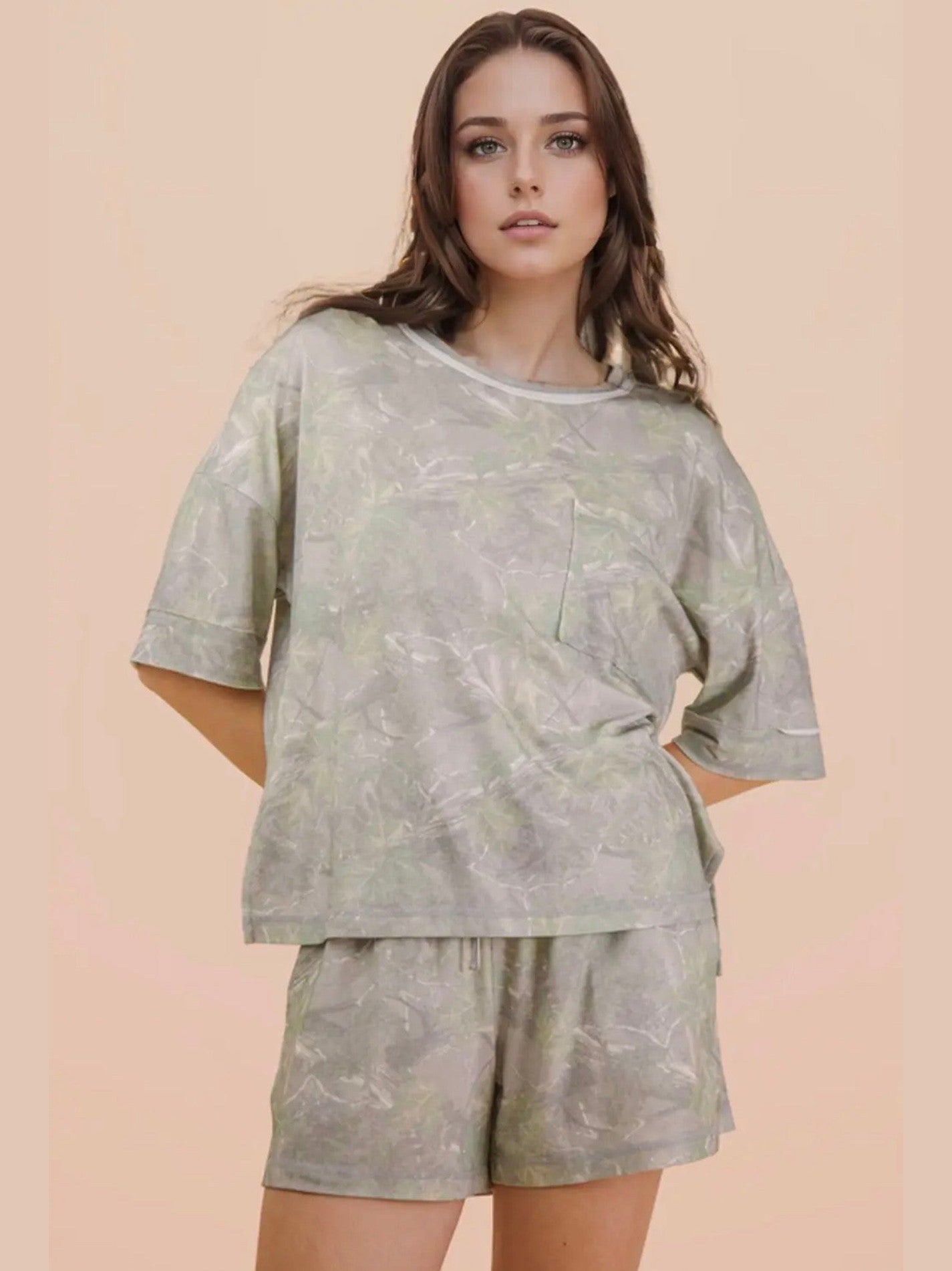 THE PAIGE CAMO SHORT SET