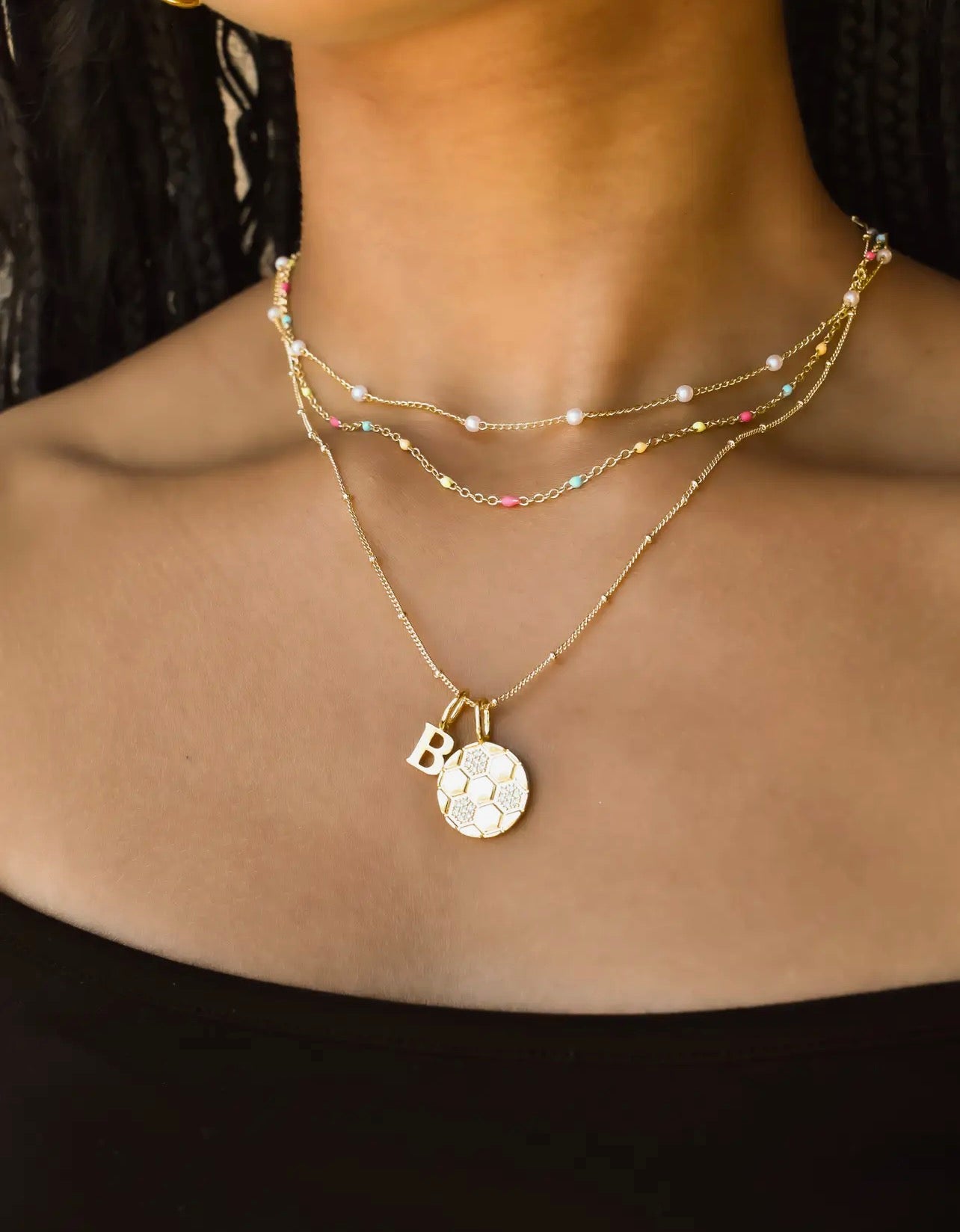 THE CONFETTI THREADER CHAIN - gold