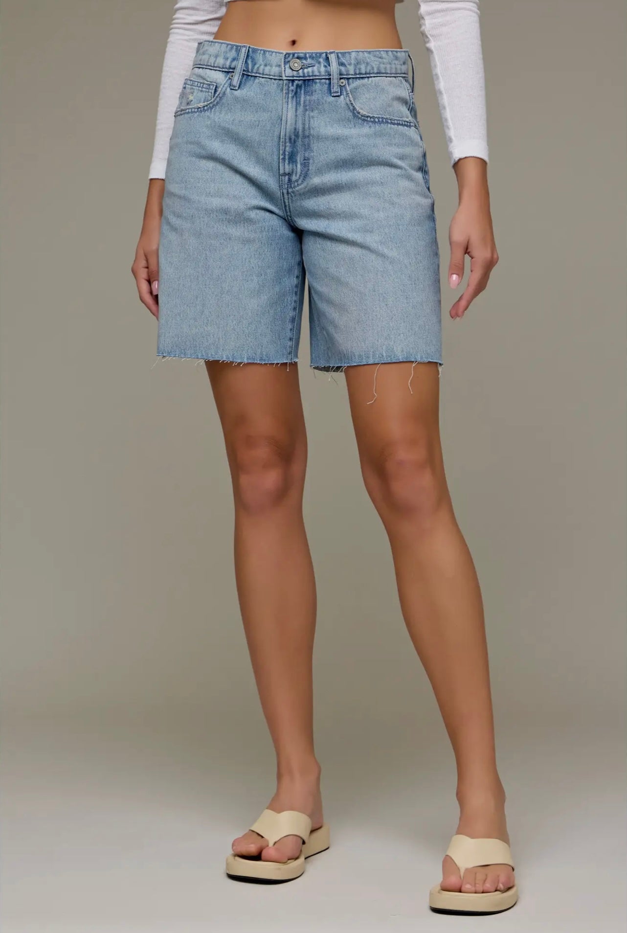 THE BAYLEN BAGGY DAD DENIM SHORTS