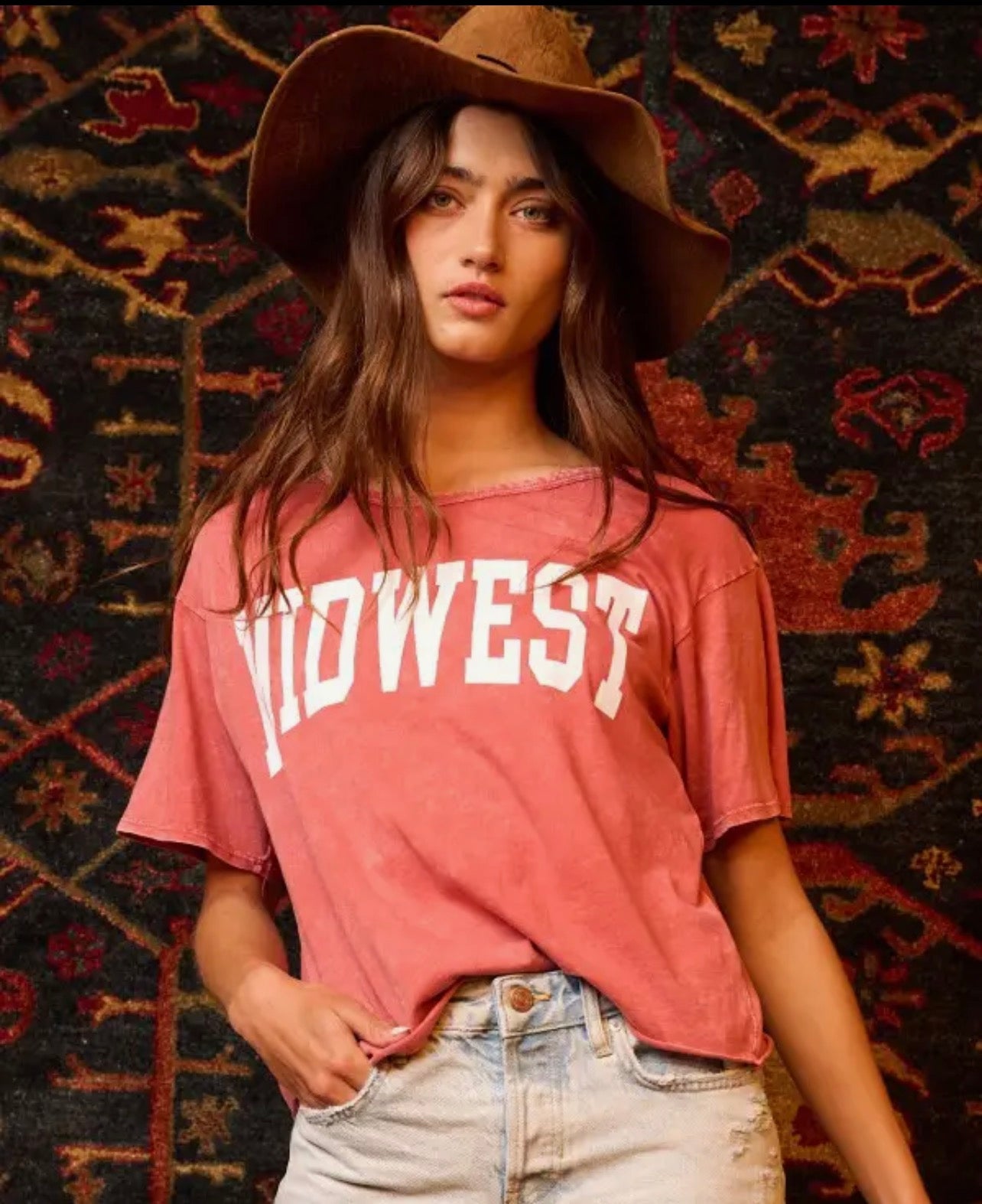 THE MIDWEST SUPER SOFT TEE - crimson