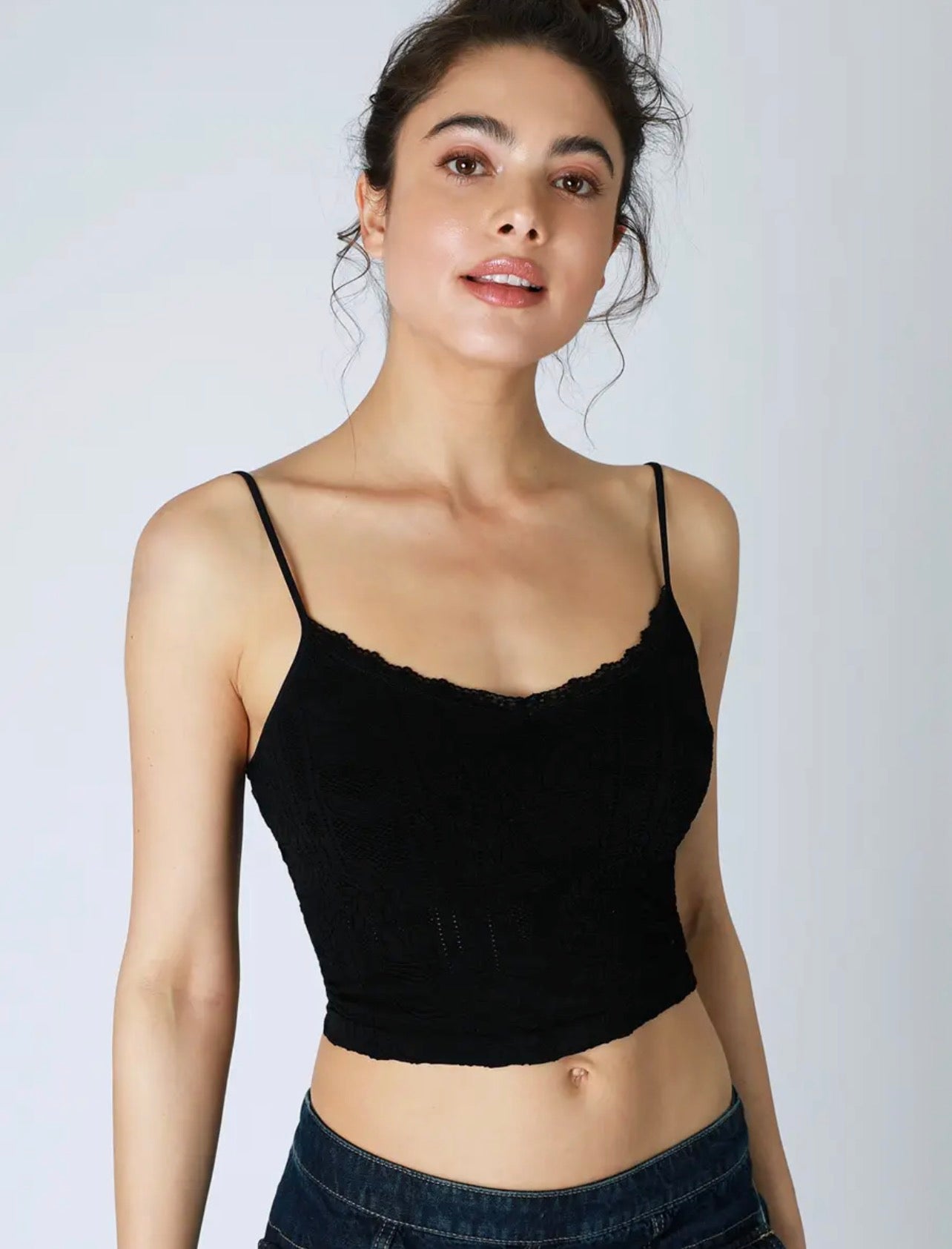 THE TRISTA DOUBLE LACE CAMI TANKS - various colors